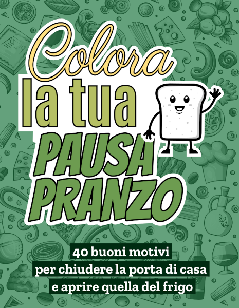 copertina libro colora la tua pausa pranzo