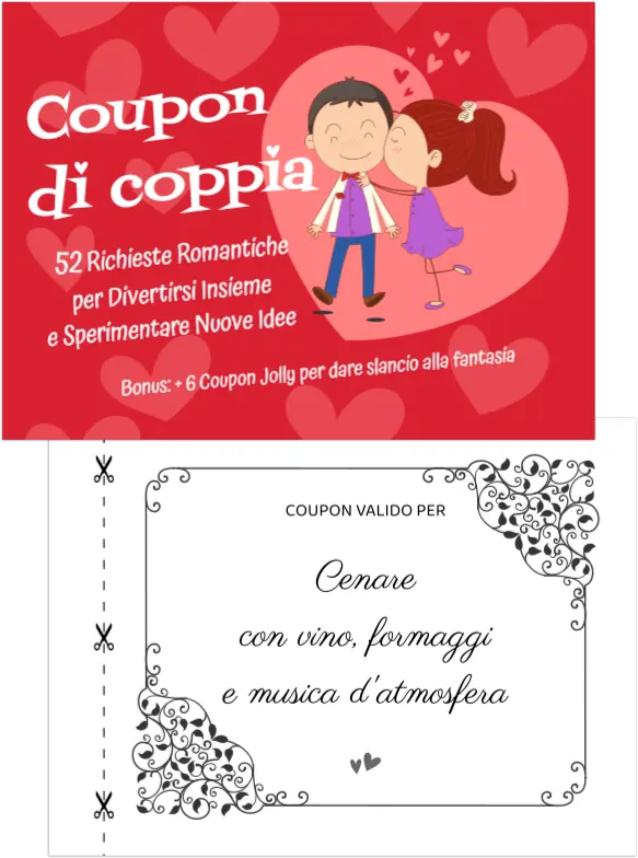 interno del libro coupon di coppia - per adulti