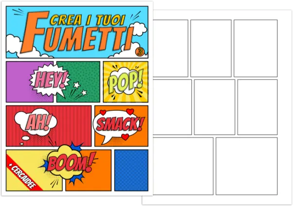 Copertina e interno di Crea i tuoi fumetti 3
