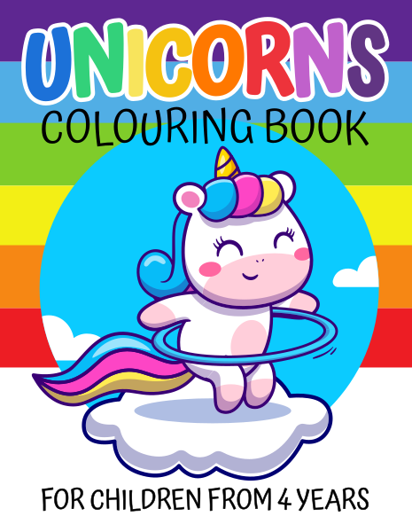 cover of the book umicorns colouring book